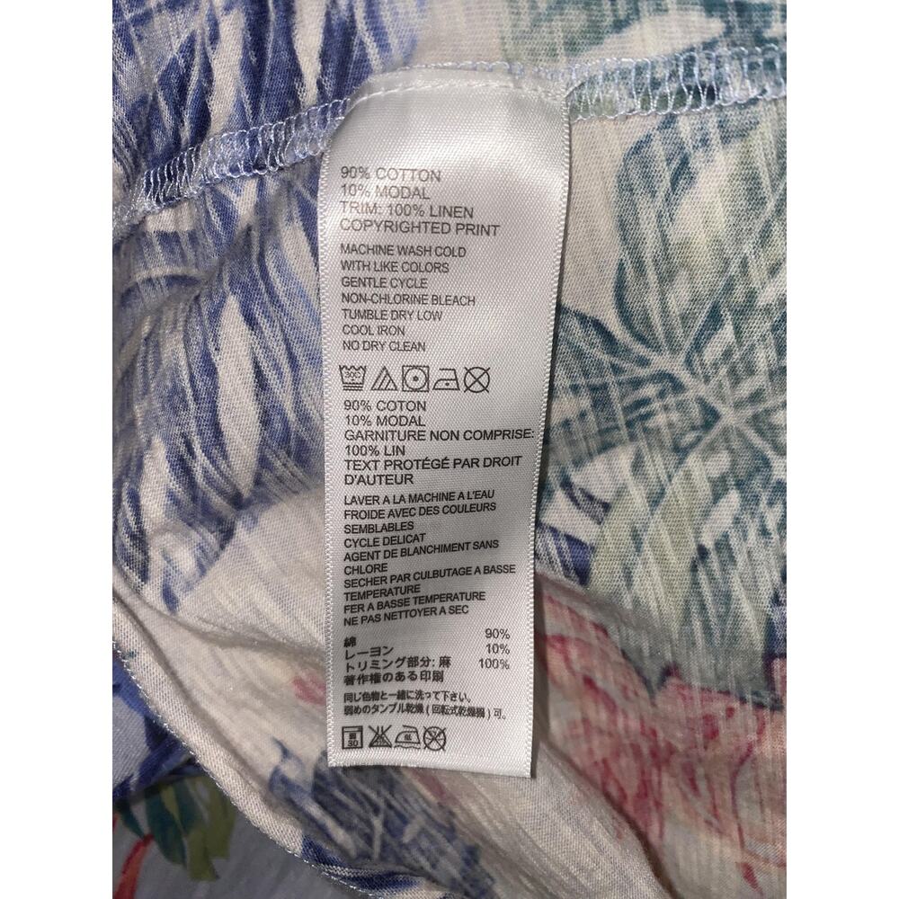 Tommy Bahama Dress Womens XL Blue Tropical Floral Halter Sundress Casual Summer - Picture 4 of 6